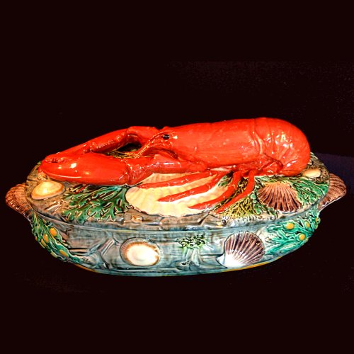 minton majolica lobster tureen