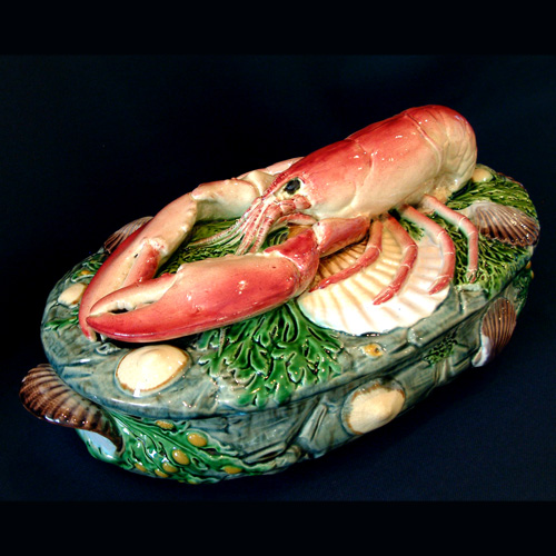 minton majolica lobster tureen