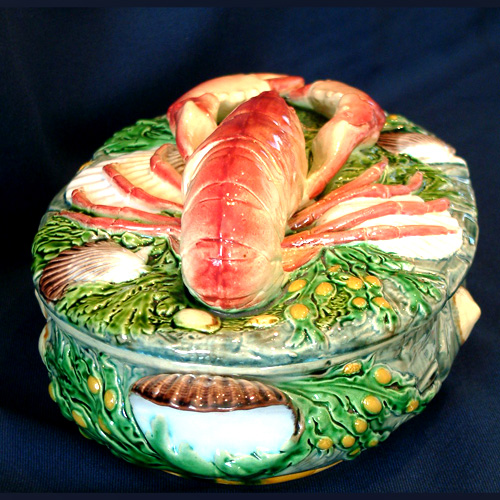 minton majolica lobster tureen