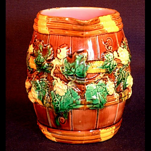 g jones majolica pitcher