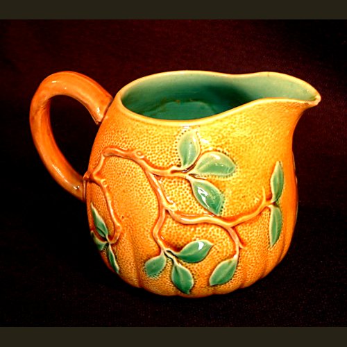 minton majolica orange pitcher