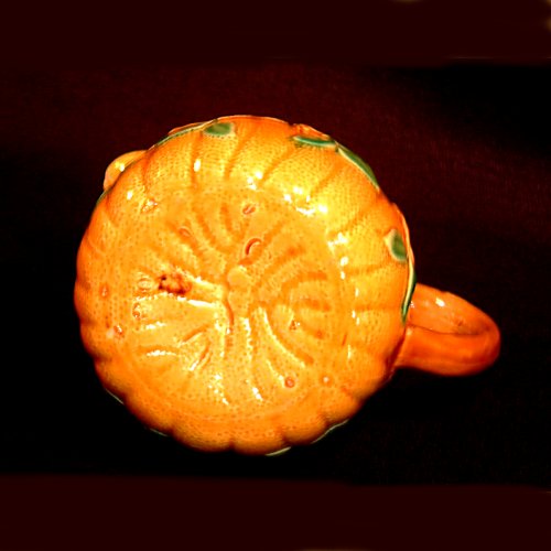 minton majolica orange pitcher