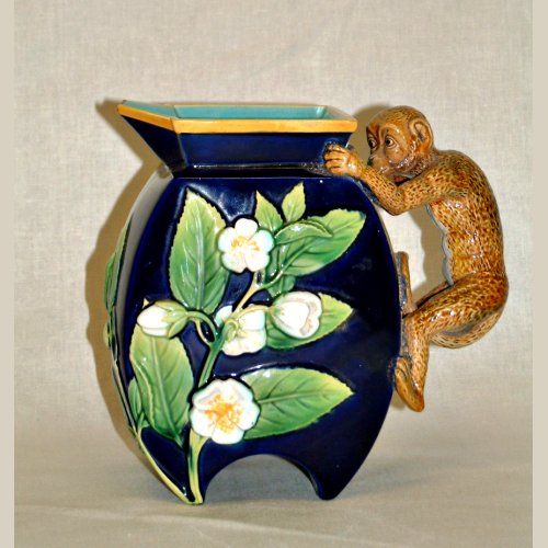 George Jones majolica pitcher