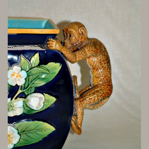 George Jones majolica pitcher