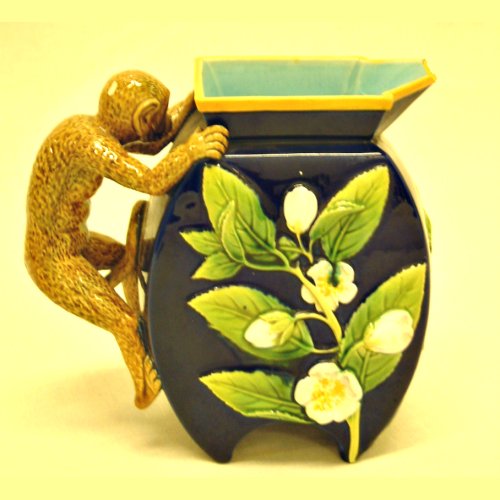 George Jones majolica pitcher