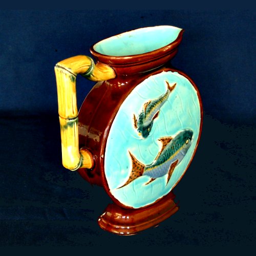 holdcroft majolica fish pitcher
