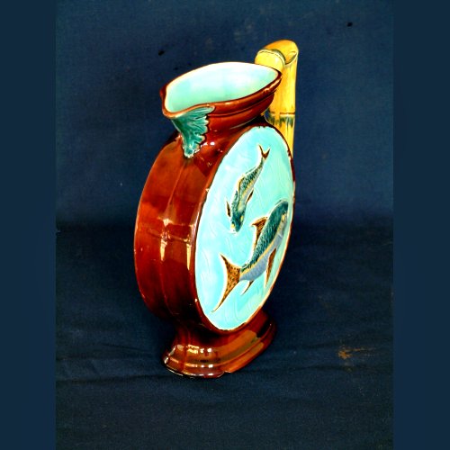 holdcroft majolica fish pitcher