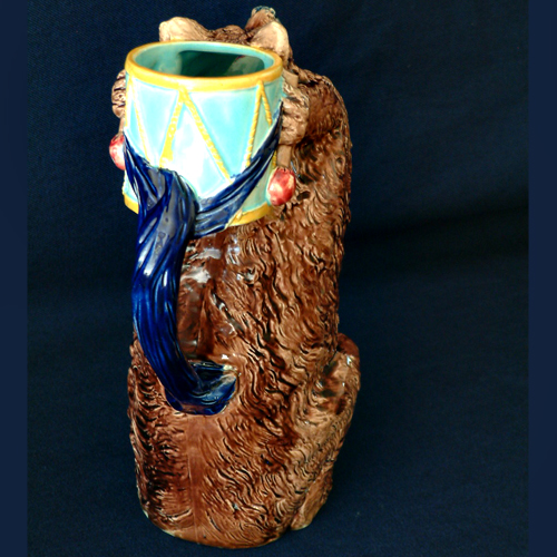 joeseph Holdcroft majolica bear  pitcher