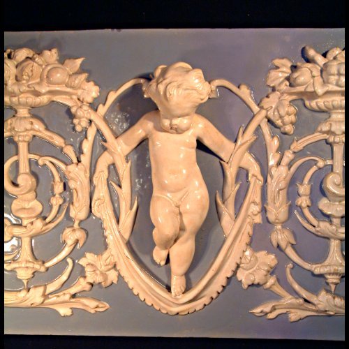 minton majolica tile panel