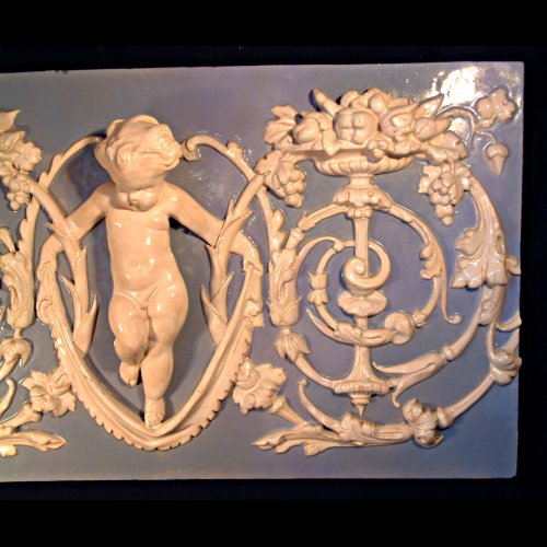minton majolica tile panel
