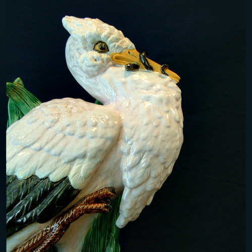 holdcroft majolica heron