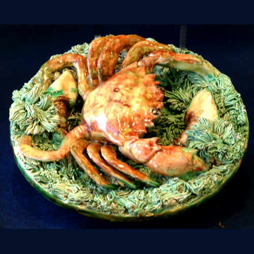 de sousa portuguese palissy crab plate