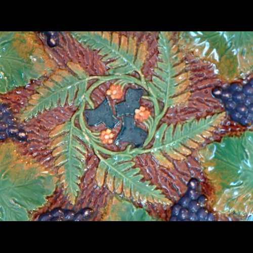 brownfield majolica plate