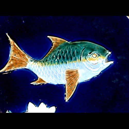 holdcroft majolica fish plate