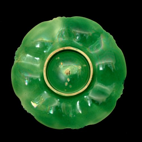 copeland majolica oyster plate