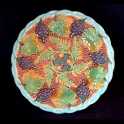 brownfield majolica plate