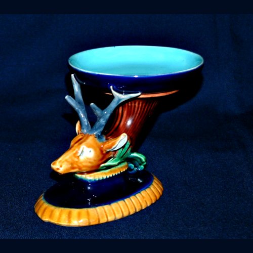 minton majolica stag salt