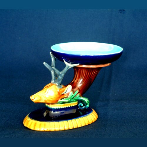 minton majolica stag salt