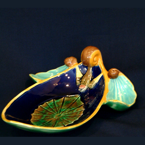 J Holdcroft majolica server 