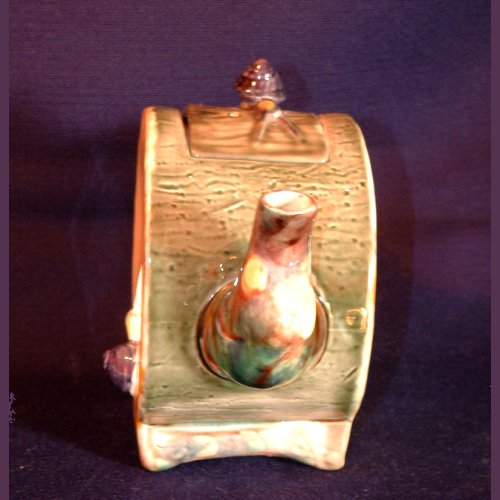 majolica tea pot 