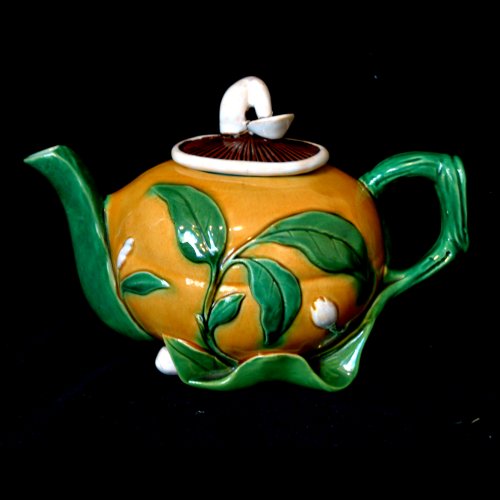 minton majolica tea pot