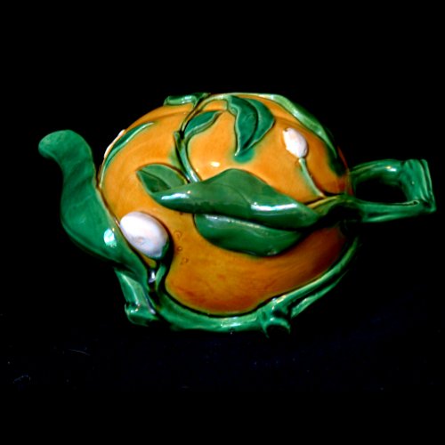 minton majolica tea pot