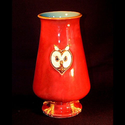 minton majolica owls vase