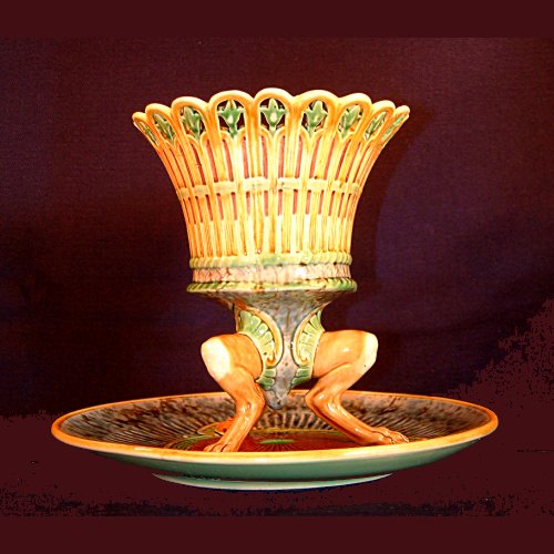 minton majolica vase