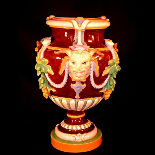 minton majolica vase