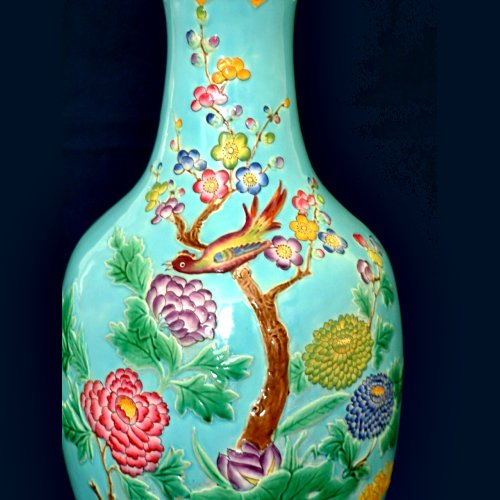 minton majolica japanese vase