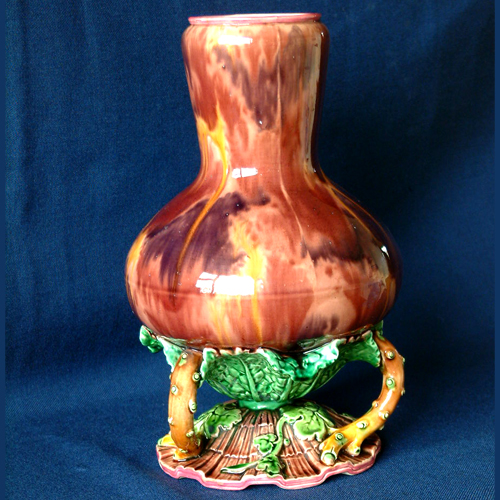 minton majolica vase