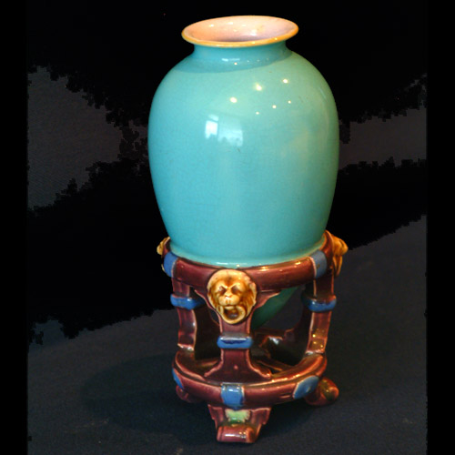 minton majolica dresser vase