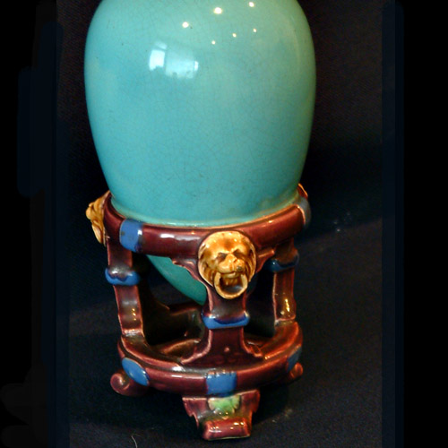 minton majolica dresser vase