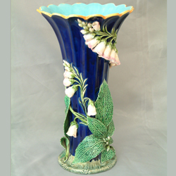 minton majolica foxglaove vase